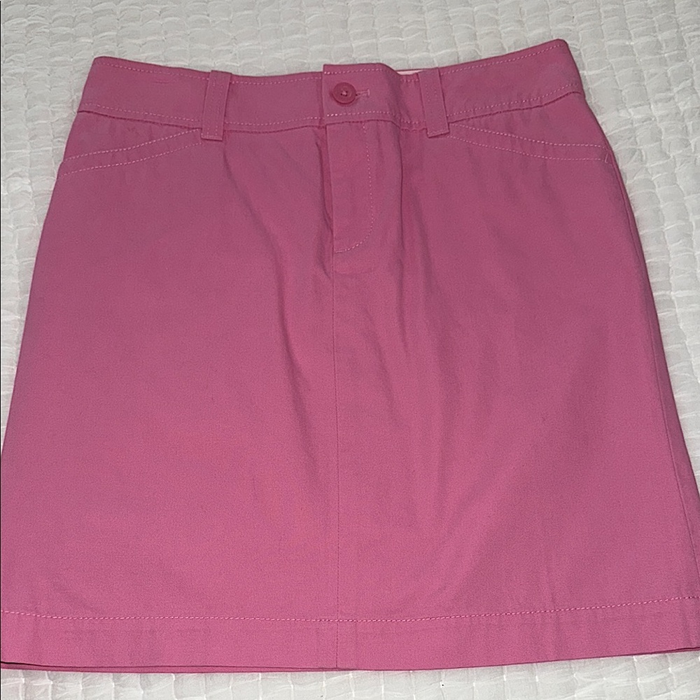 Vintage Lilly Pulitzer Deep Pink Cotton Mini Skirt